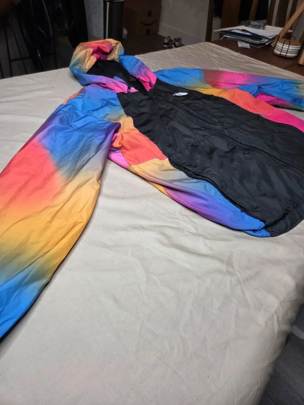 Men's - North Face Rainbow Gradient Vintage Ski Jacket - Multi Color - XL - RARE